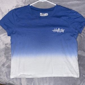Hollister Ombré blue crop top